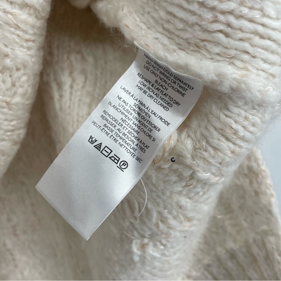 Anthropologie Cream V-Neck Sweater - Picture 13 of 14